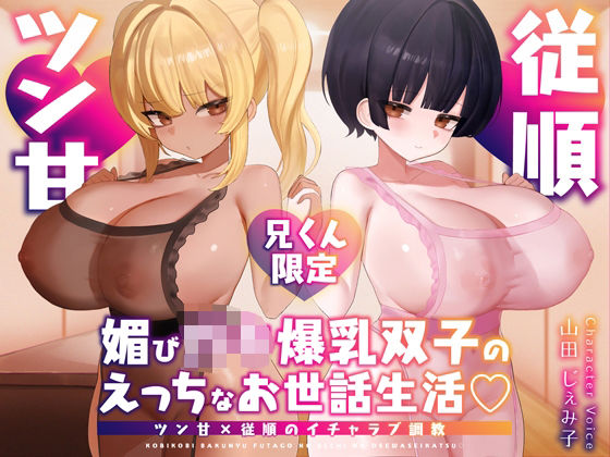 【兄くん限定】媚び〇キ爆乳双子のえっちなお世話生活（はーと） ツン甘×従順のイチャラブ調教【KU100】  エロ画像582529